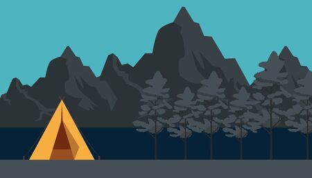 Installation von Solarpanels beim Camping